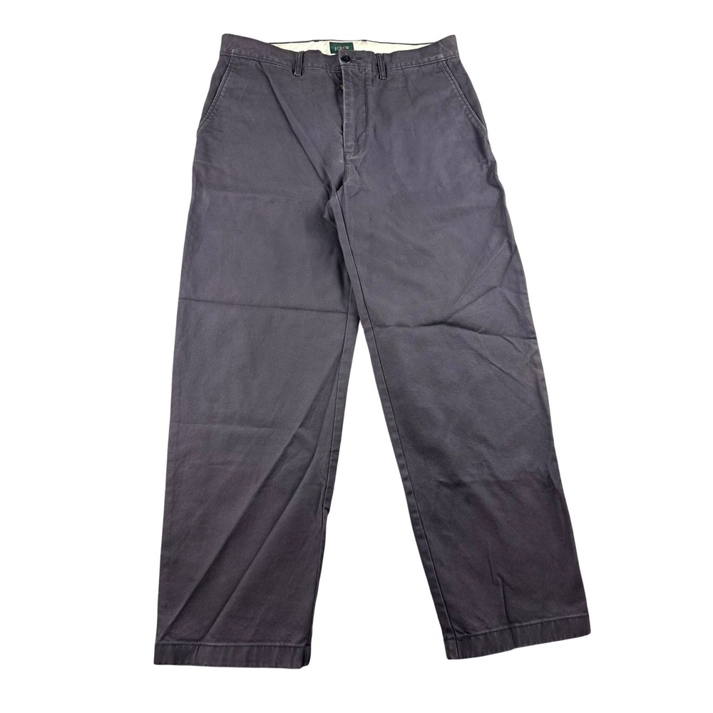 Men's Classic Straight-Leg Pants in Dark Gray